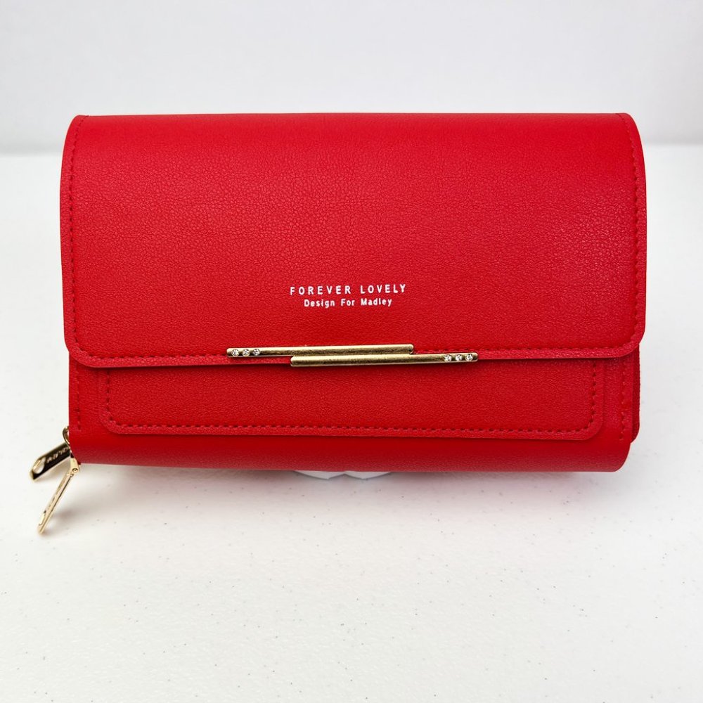 Red Cross Body Wallet - Effortlessly Stylish and Casual